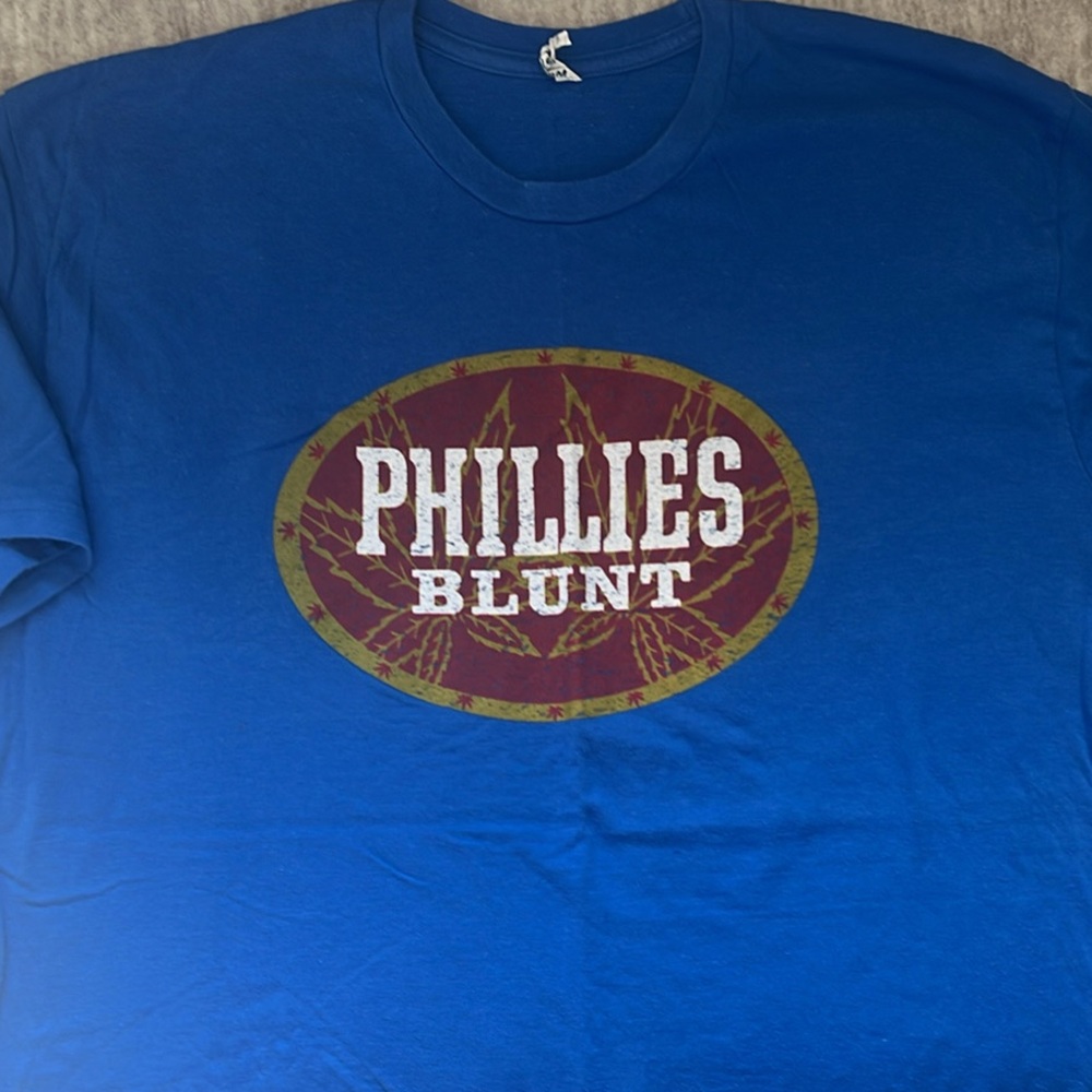 Blue Phillies Blunt Graphic T-Shirt
